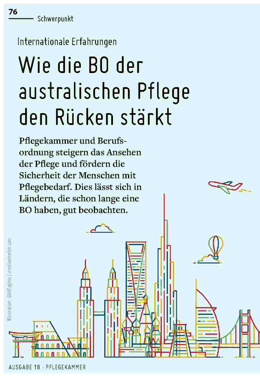 Vorschauseite 1: Internationale Erfahrungen: Wie die BO der australischen Pflege den Rücken stärkt