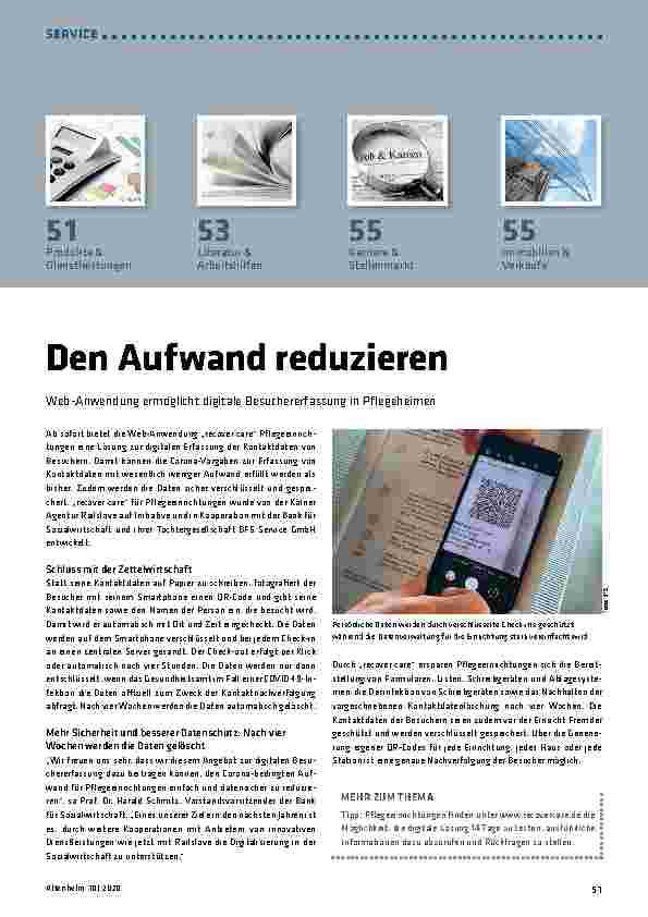 Vorschauseite 1: Den Aufwand reduzieren