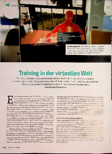 Vorschauseite 1: Training in der virtuellen Welt