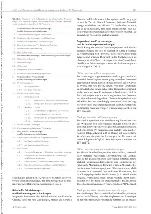 Vorschauseite 5: Pflegerische Priorisierungsund Rationierungsentscheidungen in Akutkliniken während der Covid-19-Pandemie