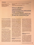 Vorschauseite 1: Führen in der Krise - organisationales Krisenmanagement während der COVID-19-Pandemie ("Coronavirus disease 2019") am Beispiel der Lebenshilfe Tirol