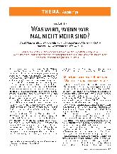 Vorschauseite 2: Was wird, wenn wir mal nicht mehr sind ?