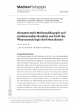 Vorschauseite 1: Akzeptierende Medienpädagogik und professionelles Handeln aus Sicht der Wissenssoziologie Karl Mannheims