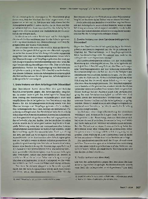 Vorschauseite 2: Die Kostentragungspflicht bei Schulungsansprüchen des Personalrats