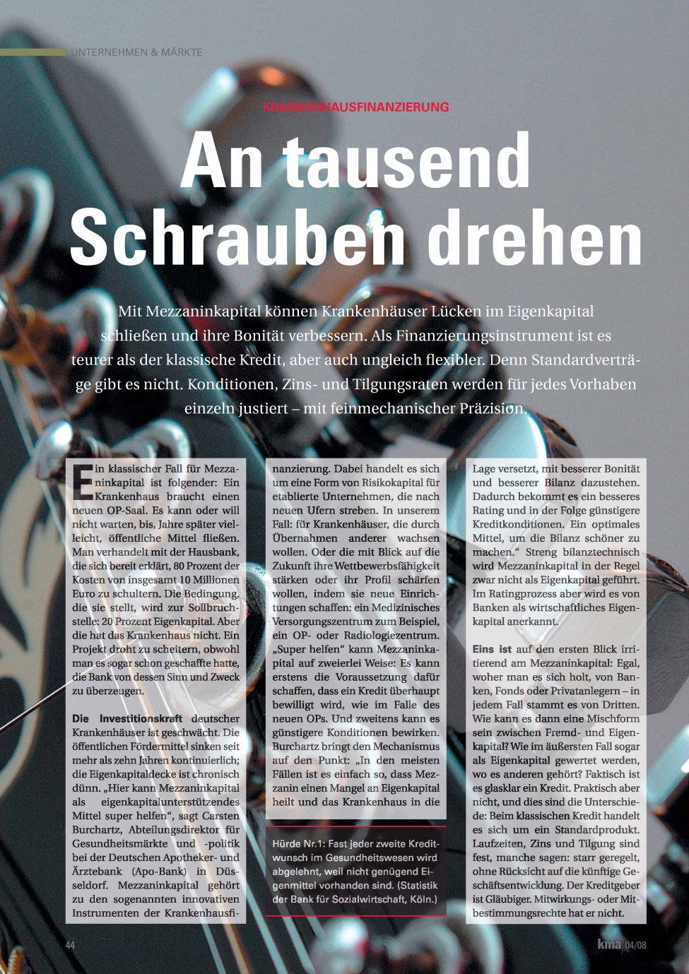 Vorschauseite 1: An tausend Schrauben drehen