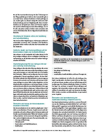 Vorschauseite 2: Freigestellte Praxisanleitung im High-Care-Bereich
