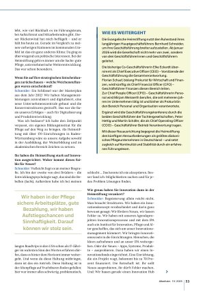 Vorschauseite 2: Pflege braucht Mut zu Veränderungen