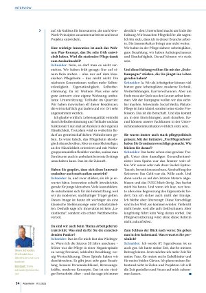 Vorschauseite 3: Pflege braucht Mut zu Veränderungen