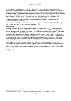 Vorschauseite 4: Zur Anhörung – § 319 Abs. 2 Satz 2 FamFG