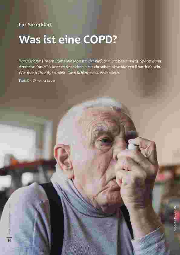 Vorschauseite 1: Für Sie erklärt: Was ist eine COPD?