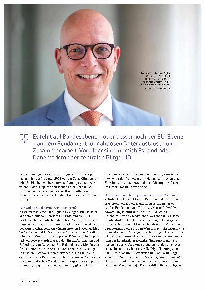 Vorschauseite 3: Bilanzgespräch: Aufbau eines digitalen Fundaments