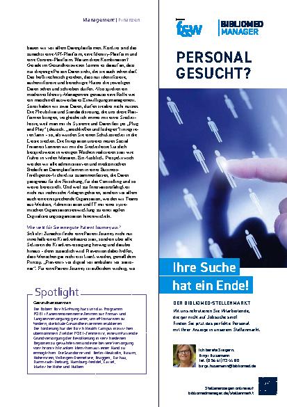 Vorschauseite 4: Bilanzgespräch: Aufbau eines digitalen Fundaments