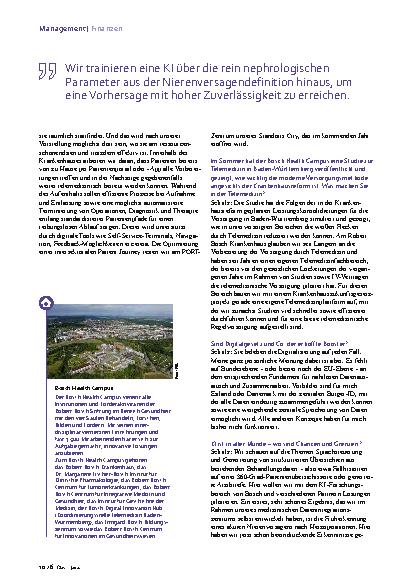 Vorschauseite 5: Bilanzgespräch: Aufbau eines digitalen Fundaments