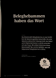 Vorschauseite 1: Beleghebammen haben das Wort