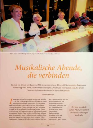 Vorschauseite 1: Musikalische Abende, die verbinden