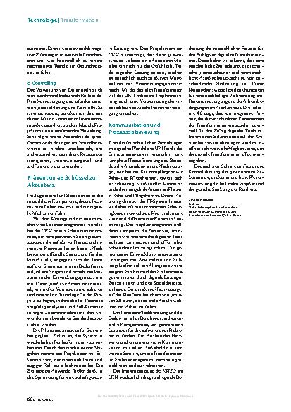 Vorschauseite 3: Krankenhauszukunftsgesetz. Die Zeit rennt.