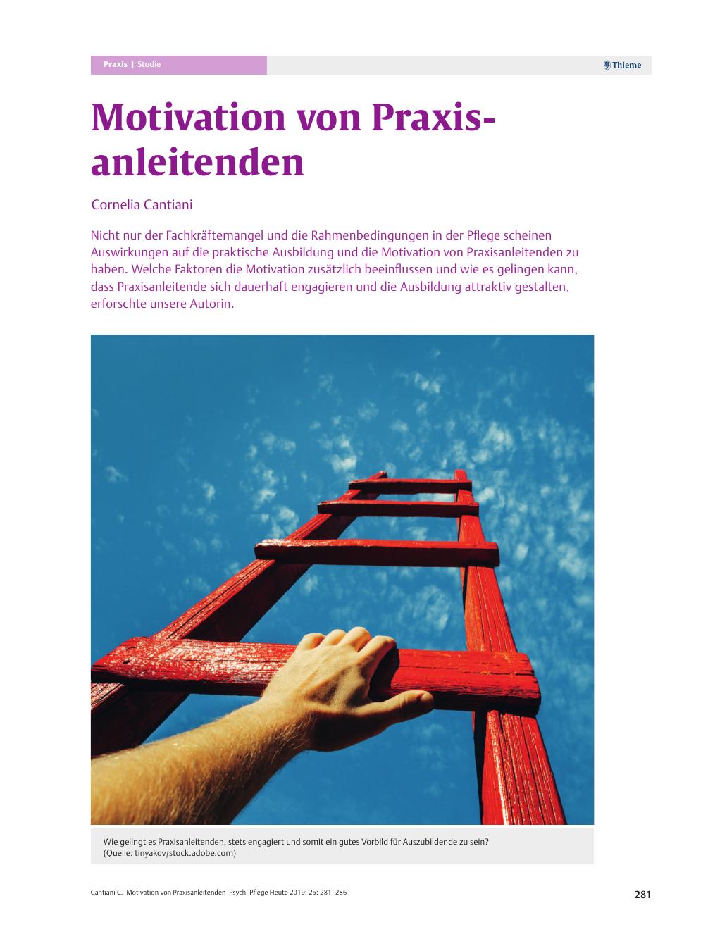 Vorschauseite 1: Motivation von Praxisanleitenden
