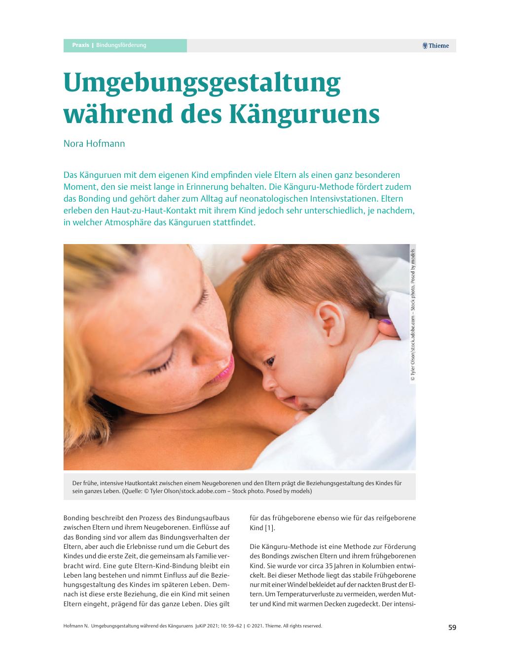 Vorschauseite 1: Umgebungsgestaltung während des Känguruens