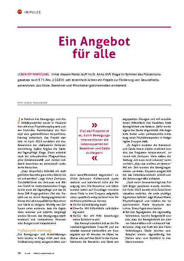 Vorschauseite 1: Ein Angebot für alle