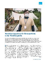 Vorschauseite 1: Versicherungsschutz für Ehrenamtliche in der Flüchtlingshilfe