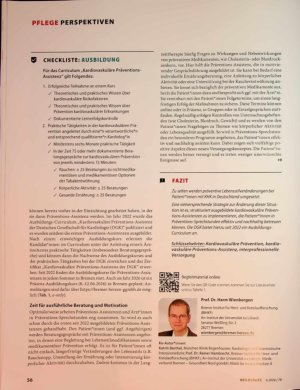 Vorschauseite 2: Präventions-Assistenz etabliert sich in der Herzmedizin