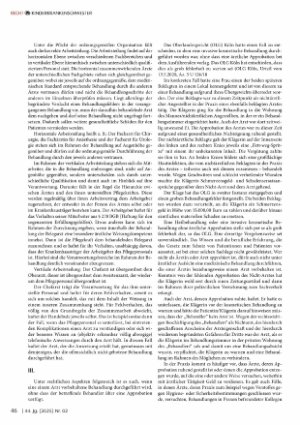 Vorschauseite 3: Ist das erlaubt? - Wann bewegen sich Ärzte und Pflegekräfte bei Behandlungen auf sicherem Terrain und wann nicht?