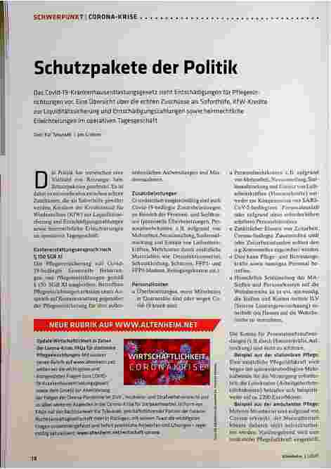 Vorschauseite 1: Schutzpakete der Politik