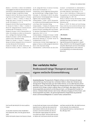 Vorschauseite 1: Der verletzte Heiler. Professionell tätige Therapeut: innen und eigene seelische Krisenerfahrung