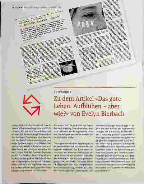 Vorschauseite 1: Zu dem Artikel »Das gute Leben. Aufblühen - aber wie? «