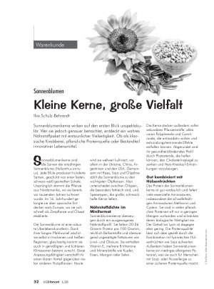Vorschauseite 1: Sonnenblumen Kleine Kerne, große Vielfalt