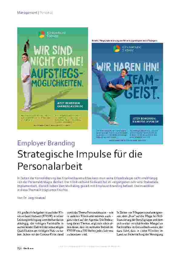 Vorschauseite 1: Employer Branding: Strategische Impulse für die Personalarbeit