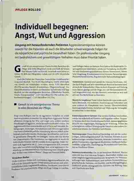 Vorschauseite 1: Individuell begegnen: Angst, Wut und Aggression