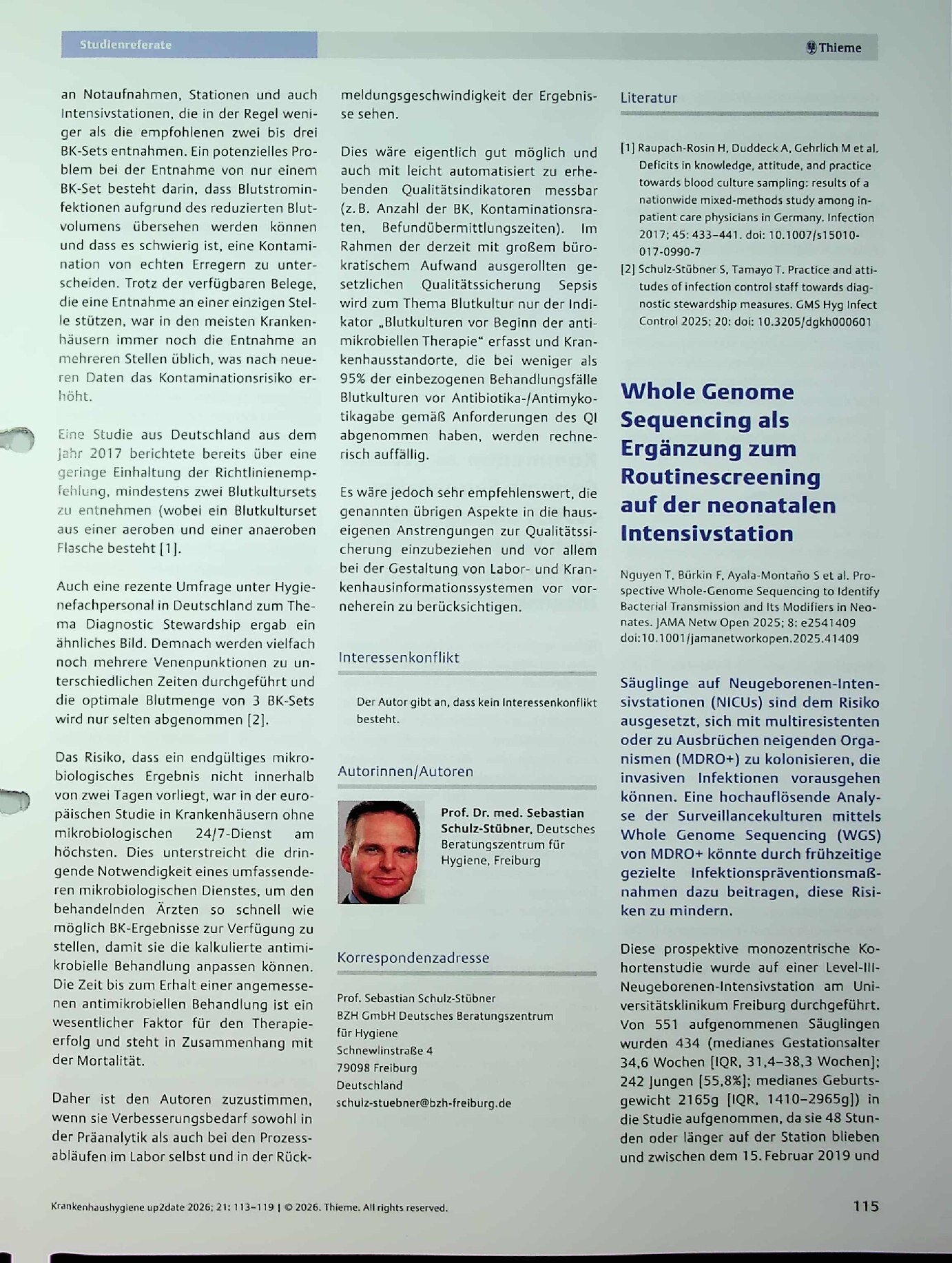 Vorschauseite 3: Praxis der Blutkulturabnahme in Europa