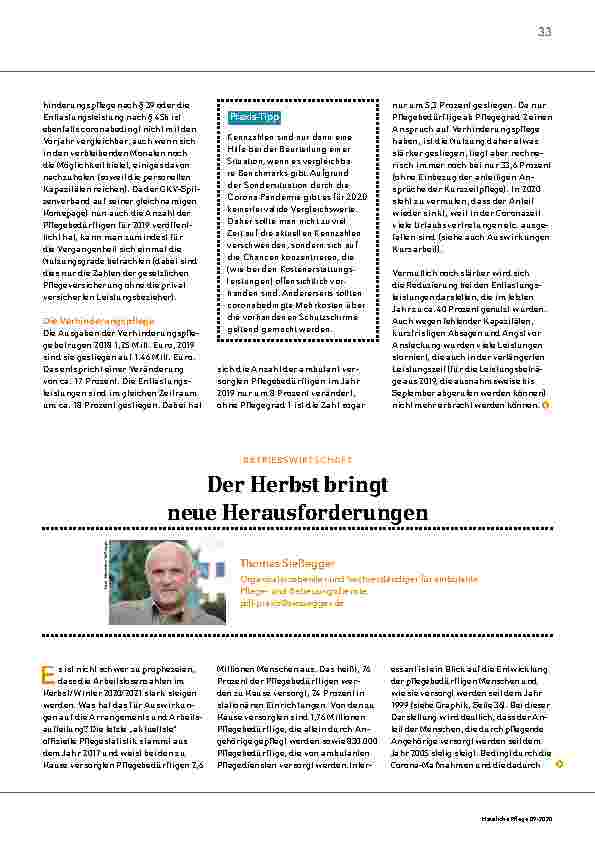 Vorschauseite 1: Der Herbst bringt neue Herausforderungen.