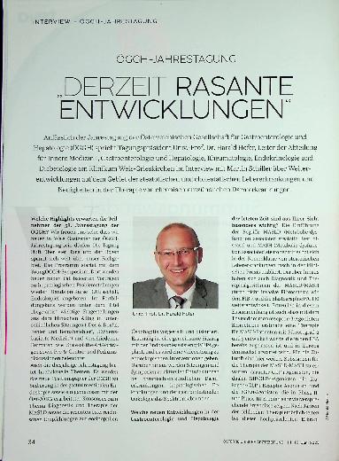 Vorschauseite 1: ÖGGH_ Jahrestagung " Derzeit rasante Entwicklungen