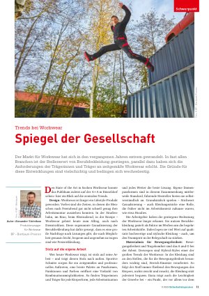 Vorschauseite 1: Trends bei Workwear Spiegel der Gesellschaft