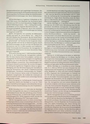 Vorschauseite 2: Wirksamkeit eines Freistellungs beschlusses des Personalrats