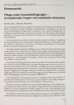 Vorschauseite 1: Pflege unter Coronabedingungen - konzeptionelle Fragen und empirische Antworten