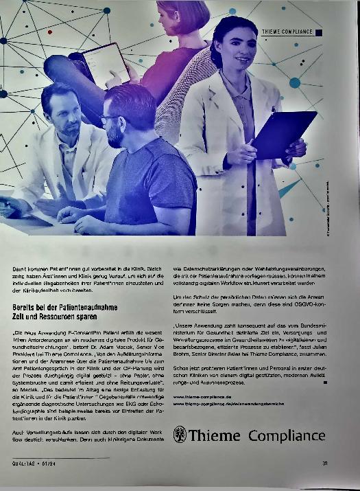 Vorschauseite 2: Eine gute Patientenversorgung fängt mit der Anamnese an.