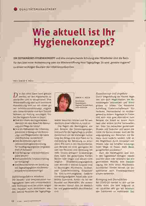 Vorschauseite 1: Wie aktuell ist Ihr Hygienekonzept?