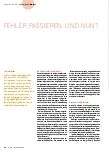 Vorschauseite 1: FEHLER PASSIEREN. UND NUN?