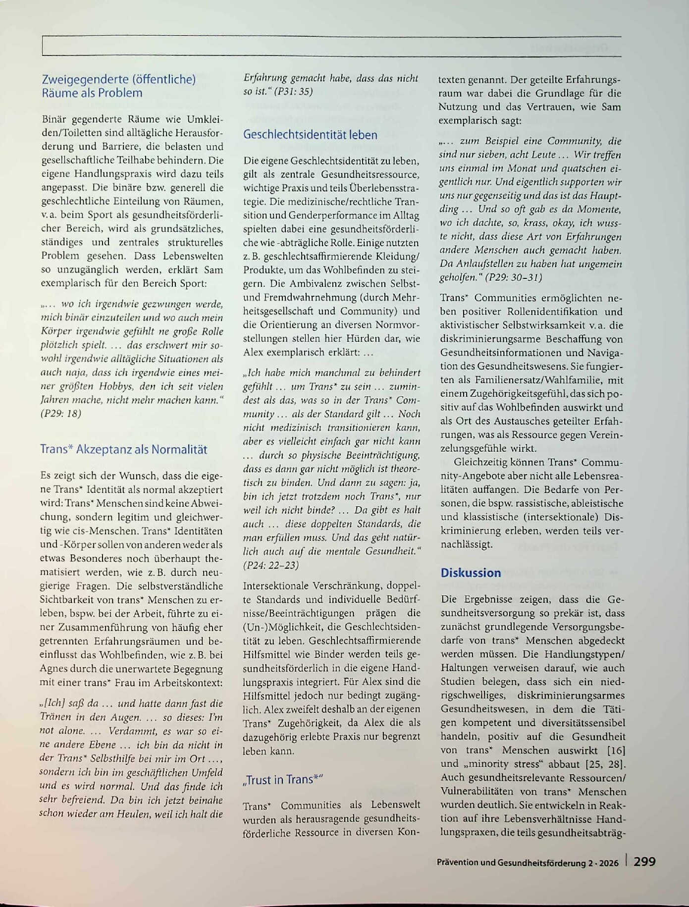 Vorschauseite 5: Gesundheitsförderung in Lebenswelten von trans* Menschen