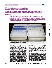 Vorschauseite 1: Das eigenständige Medikamentenmanagement