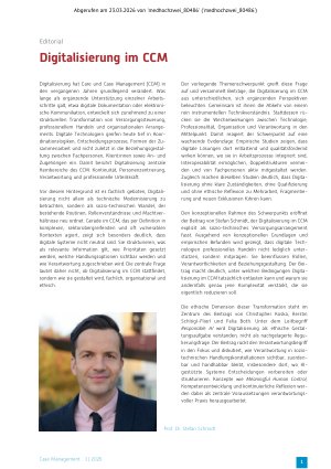 Vorschauseite 1: Digitalisierung im CCM