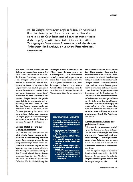 Vorschauseite 2: Vitaler Austausch im Dienst der Menschen