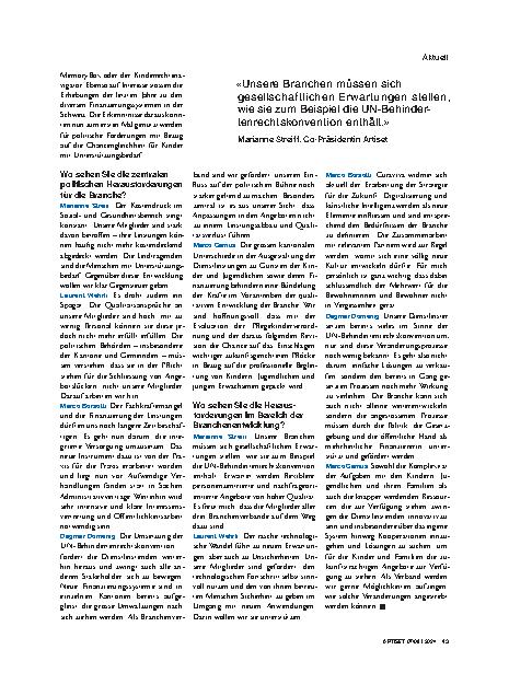 Vorschauseite 4: Vitaler Austausch im Dienst der Menschen