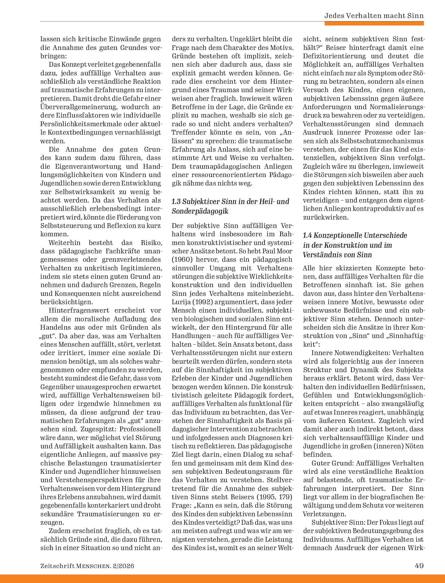 Vorschauseite 3: Auffälliges Verhalten – auf dem Weg zu einer Grammatik des Verstehens