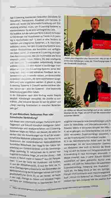 Vorschauseite 4: Von KI und Blockchain über Ethik by Design zu Bib-Buddies, Lernen im Makerspace 4. 0 und eduroam