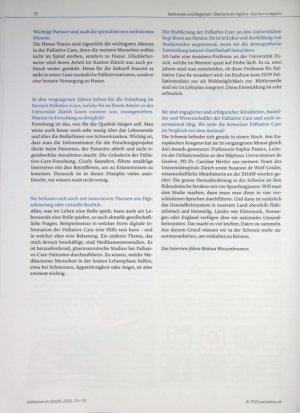 Vorschauseite 2: Interview mit David Blum: «Palliative Care ist Teamarbeit»