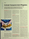 Vorschauseite 1: Erstmals Transparenz beim Pflegelohn